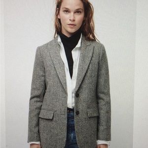 J. Crew Sommerset blazer in graphic English wool herringbone size 2